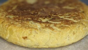 Tortilla de patatas saludable al microondas