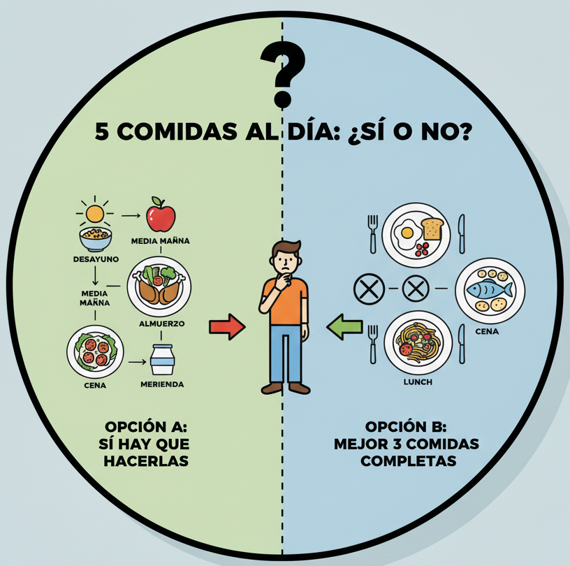 El mito de las 5 comidas diarias