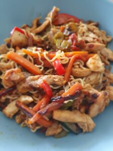 wok verduras/pollo/konjac