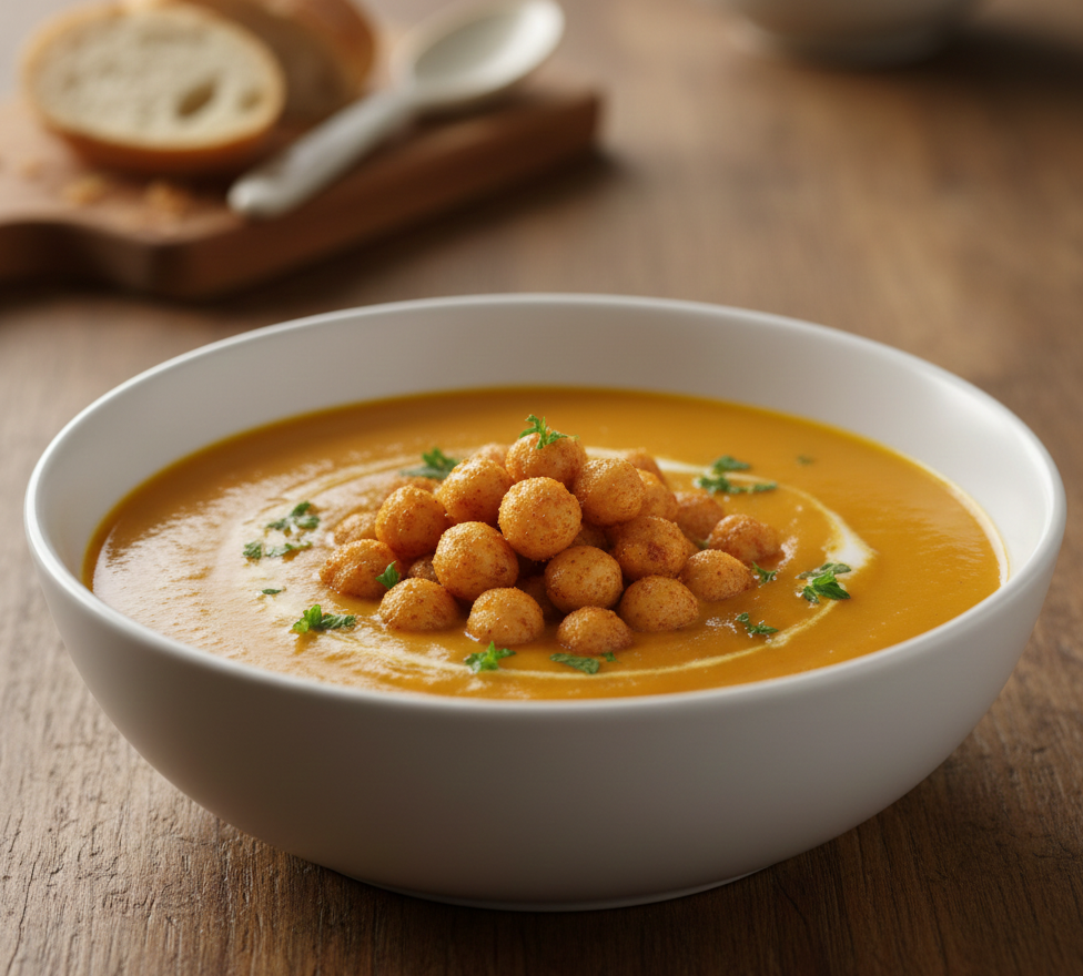 Crema de calabaza asada